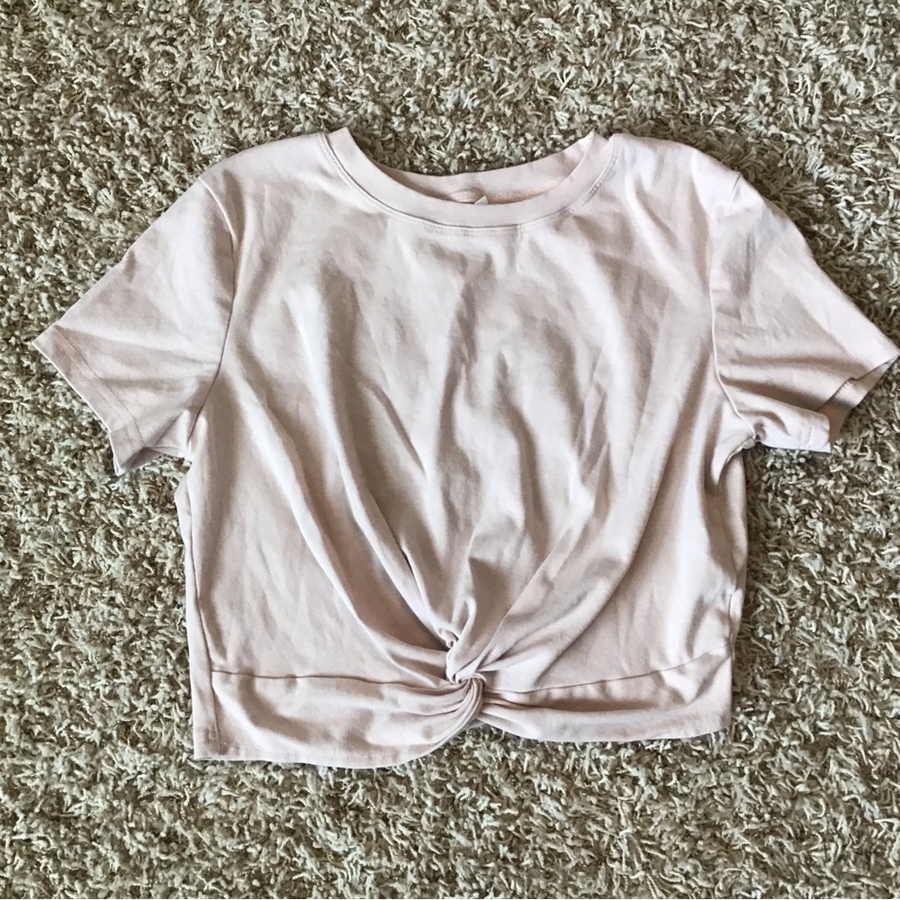 Light pink crop top